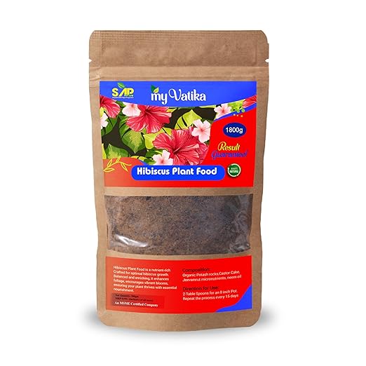 Hibiscus Plant Food | Promotes Healthy Growth & Vibrant Blooms | Enriched with Essential Nutrients – 1800g | My Vatika