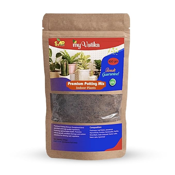 Premium Potting Mix (1800g) – Well-Drained Organic Soil for Indoor & Outdoor Plants | Ideal for Houseplants | Healthy Root Growth | My Vatika